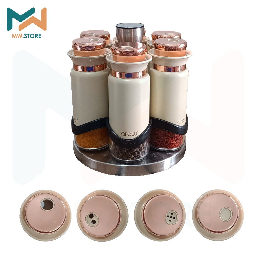 Lüks Döner Tabanlı 6'lı Baharatlık Seti