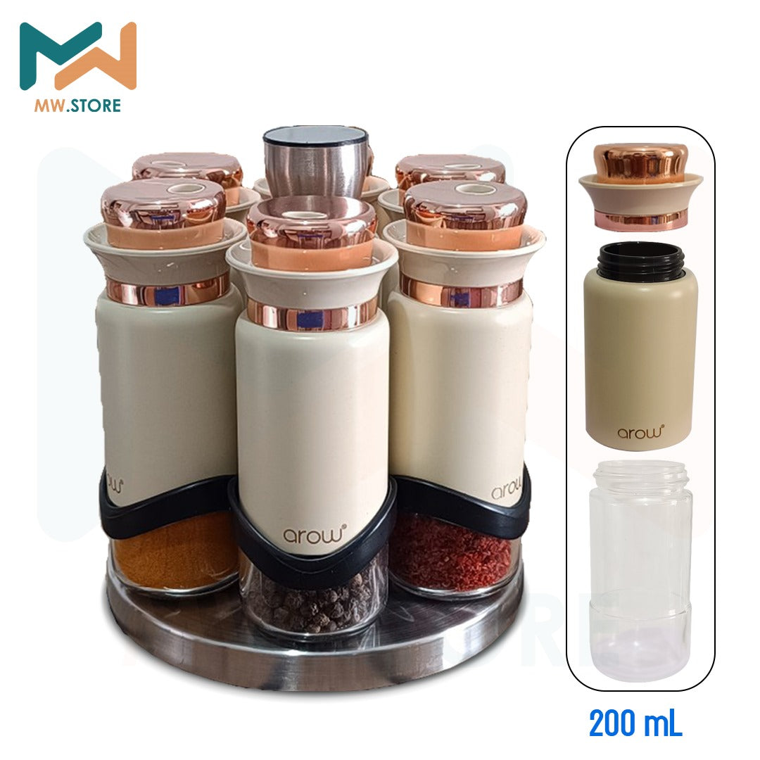 Lüks Döner Tabanlı 6'lı Baharatlık Seti