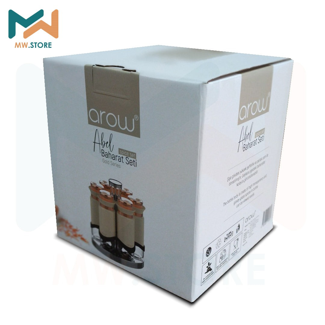 Lüks Döner Tabanlı 6'lı Baharatlık Seti